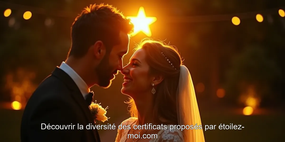 Découvrir la diversité des certificats proposés par étoilez-moi.com