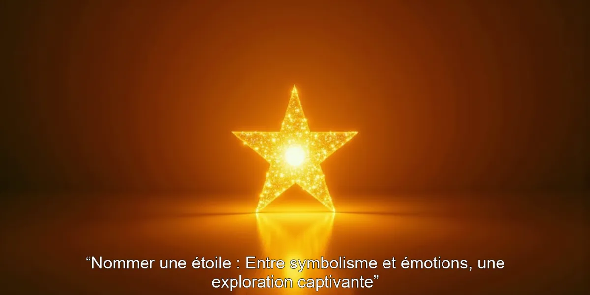 “Nommer une étoile : Entre symbolisme et émotions, une exploration captivante”