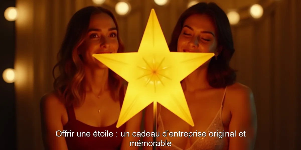 Offrir une étoile : un cadeau d’entreprise original et mémorable