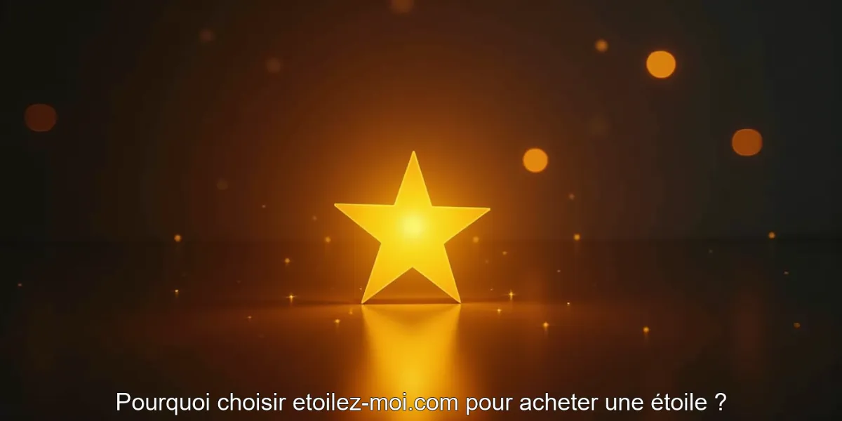 Pourquoi choisir etoilez-moi.com pour acheter une étoile ?