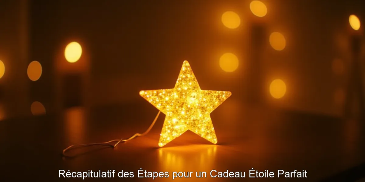 Récapitulatif des Étapes pour un Cadeau Étoile Parfait