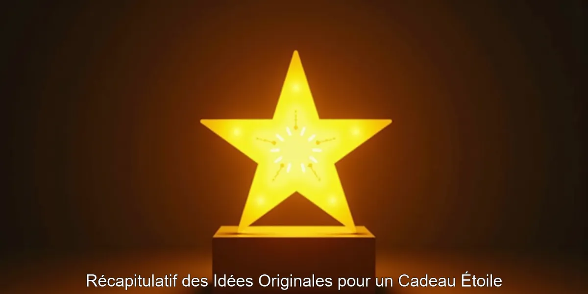 Récapitulatif des Idées Originales pour un Cadeau Étoile