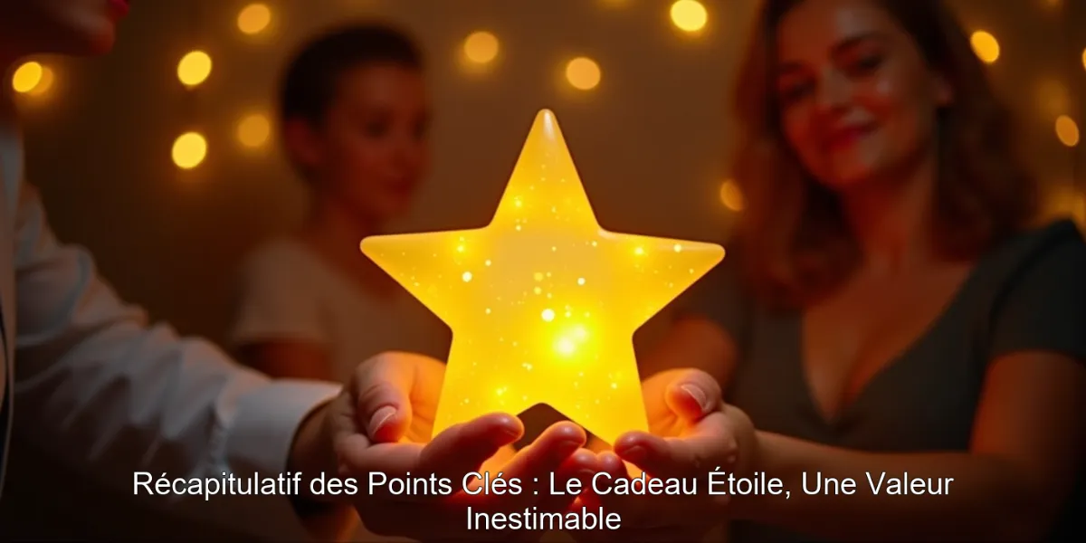 Récapitulatif des Points Clés : Le Cadeau Étoile, Une Valeur Inestimable