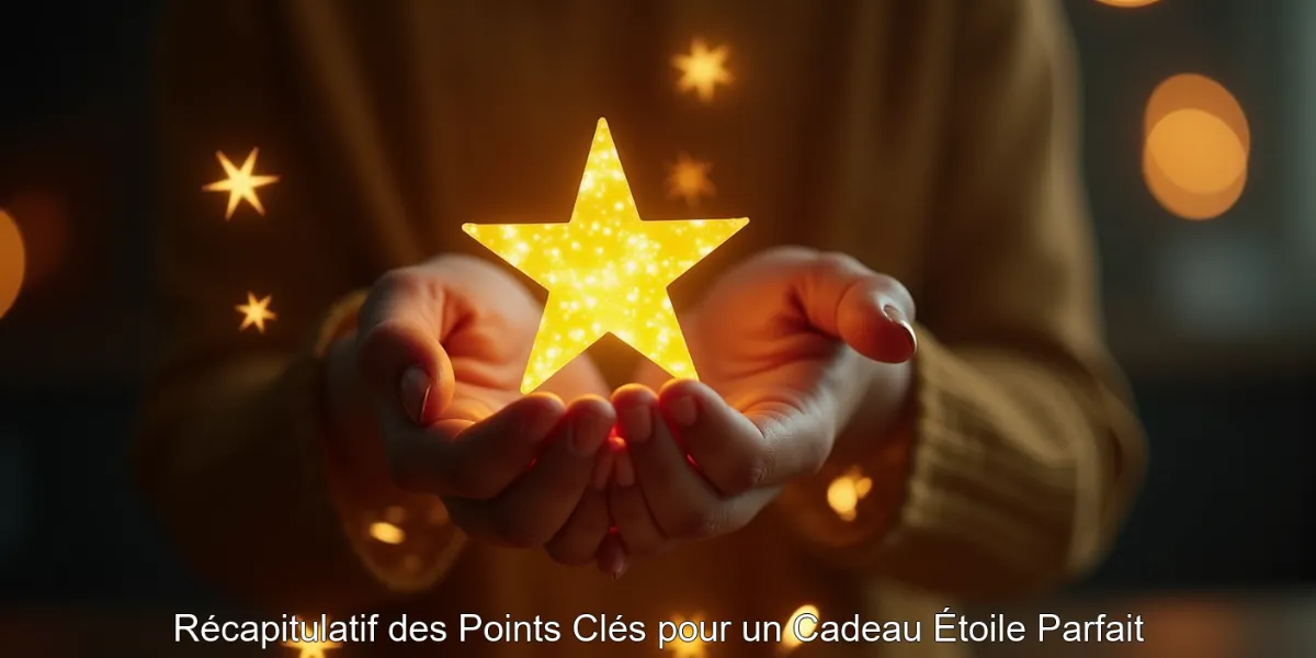 Récapitulatif des Points Clés pour un Cadeau Étoile Parfait
