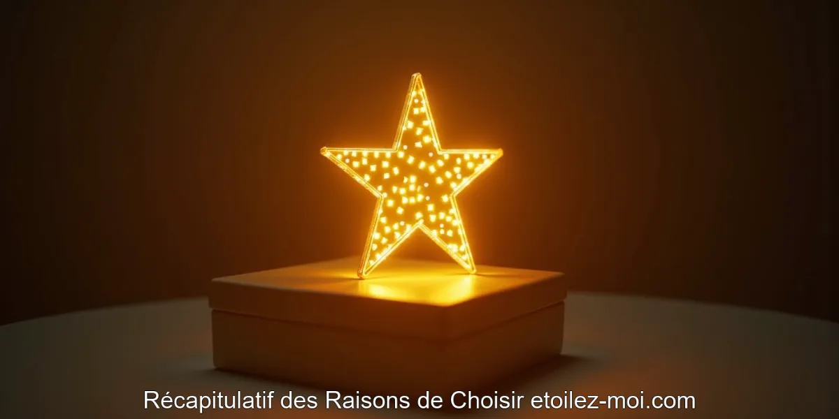 Récapitulatif des Raisons de Choisir etoilez-moi.com