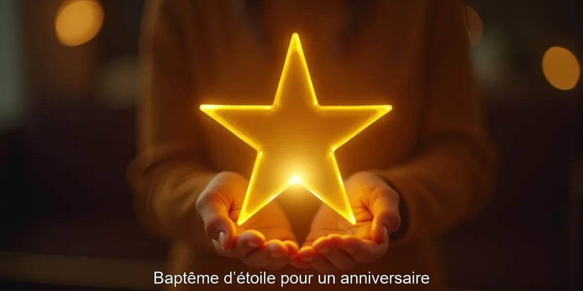 Baptême d’étoile pour un anniversaire