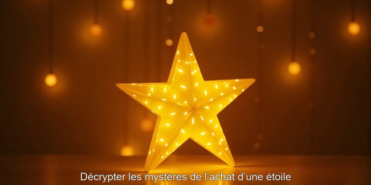 Décrypter les mystères de l’achat d’une étoile