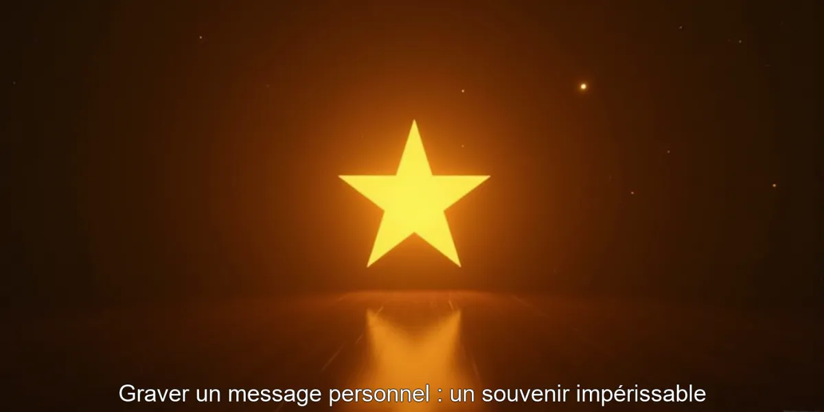 Graver un message personnel : un souvenir impérissable