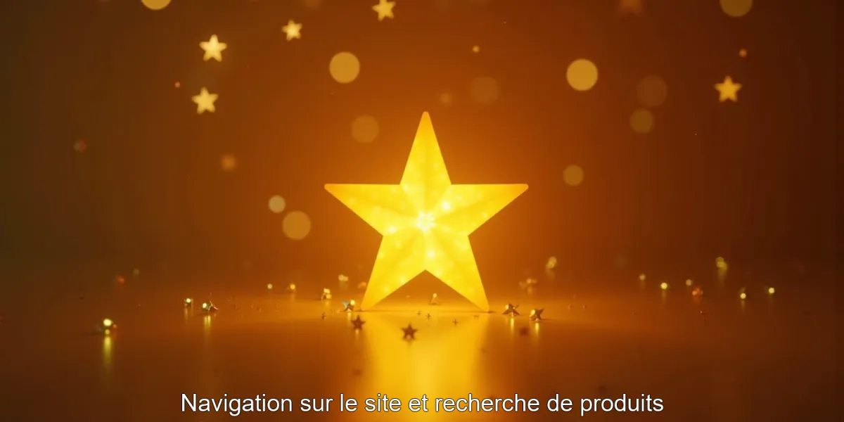 Navigation sur le site et recherche de produits