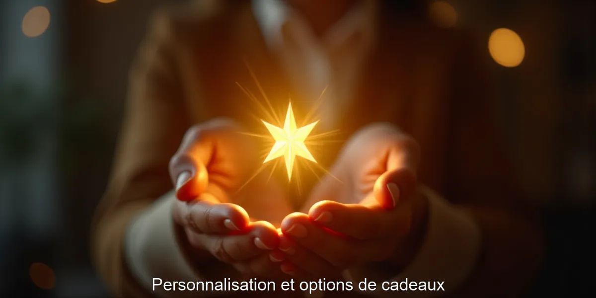 Personnalisation et options de cadeaux