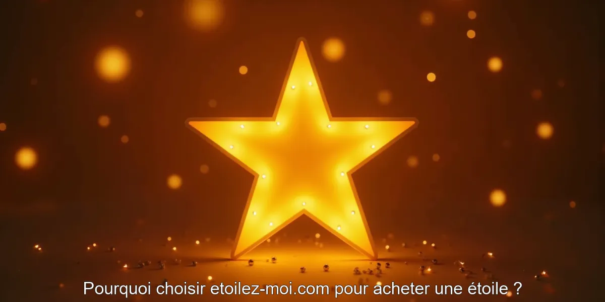 Pourquoi choisir etoilez-moi.com pour acheter une étoile ?