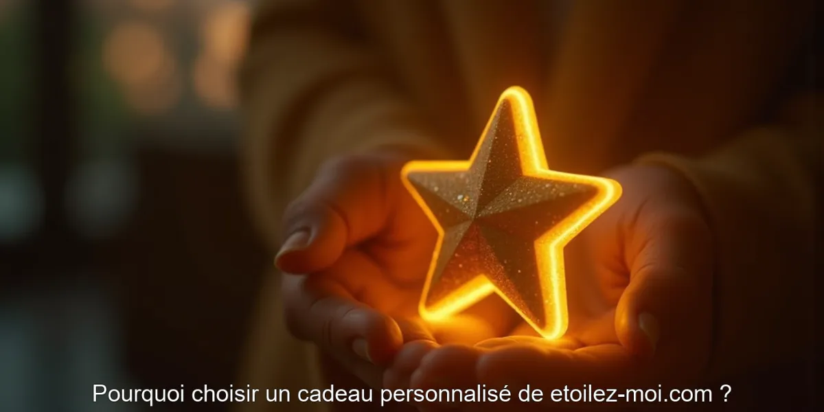 Pourquoi choisir un cadeau personnalisé de etoilez-moi.com ?