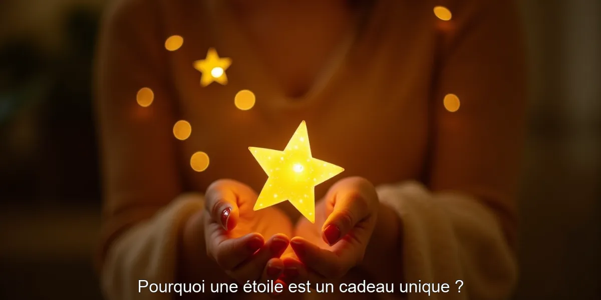 Pourquoi une étoile est un cadeau unique ?