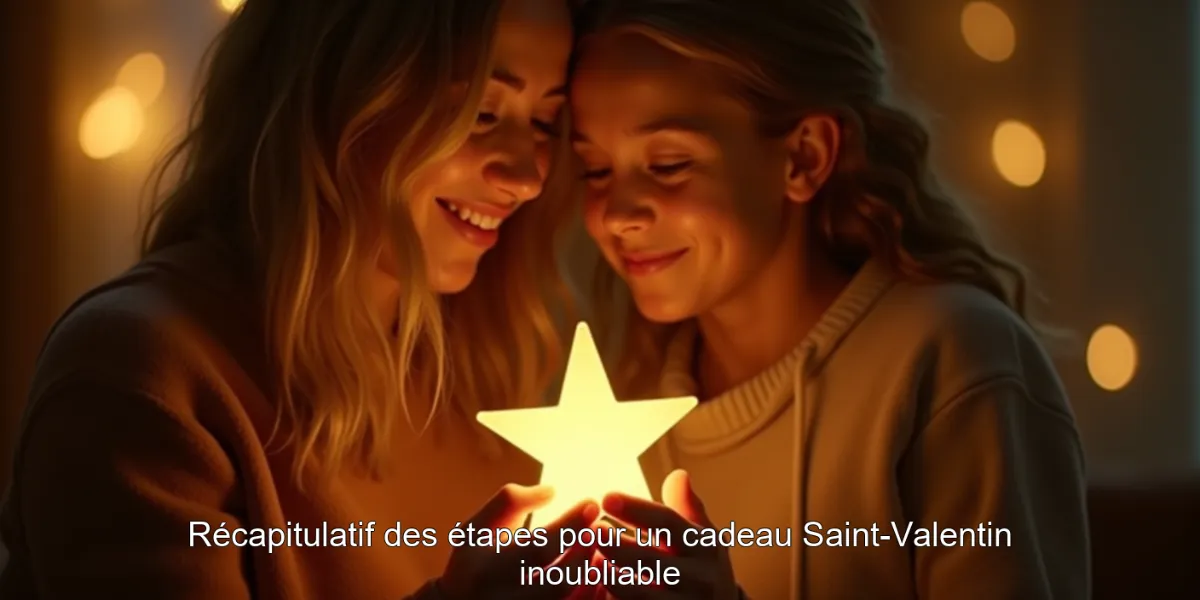 Récapitulatif des étapes pour un cadeau Saint-Valentin inoubliable