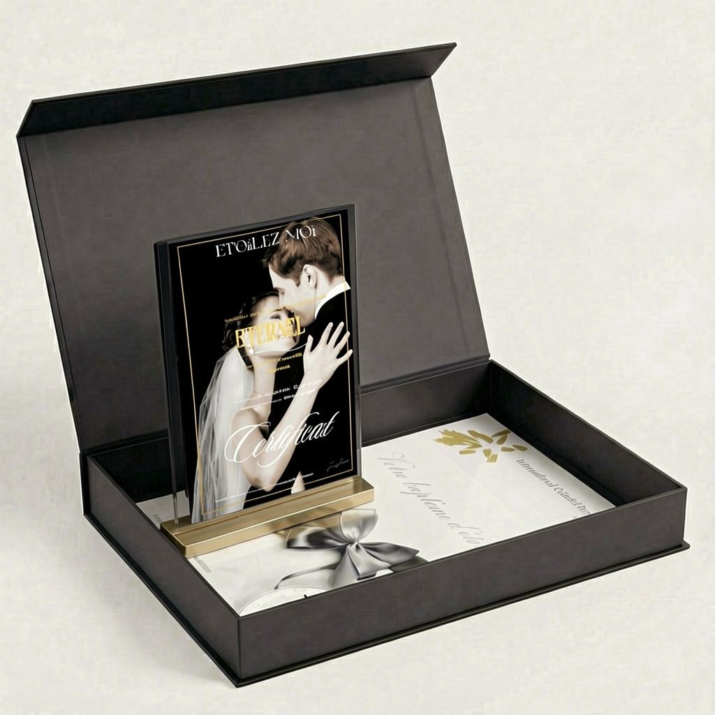 cadeau demande en mariage personnalisé étoile amour éternel coffret romantique certificat étoile ciel engagement