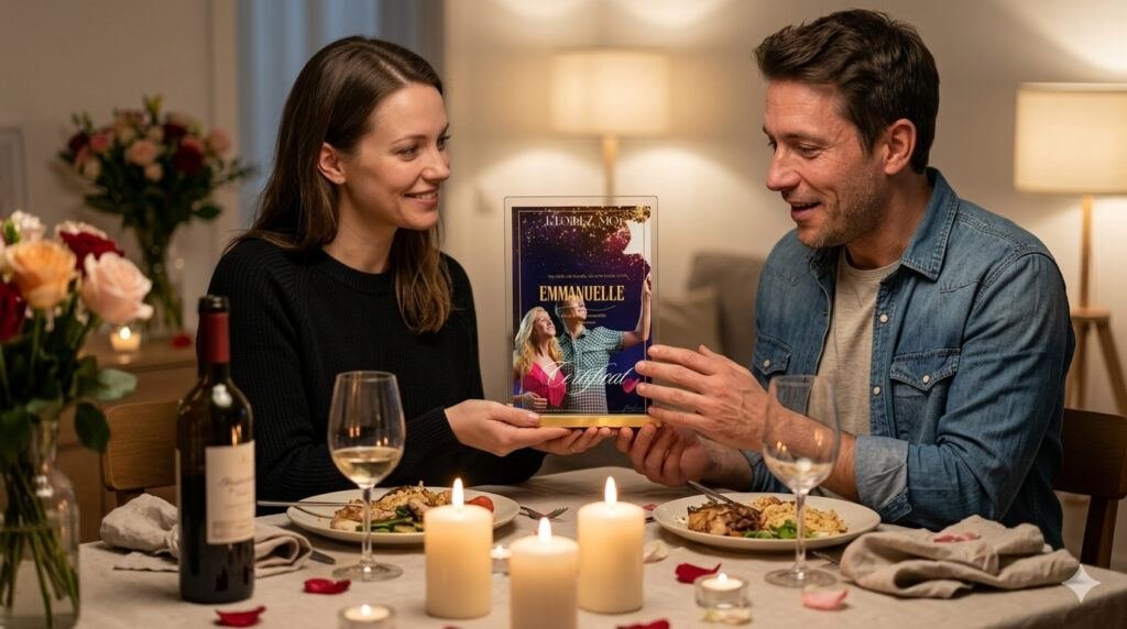 Témoignage cadeau personnalisé amoureux Saint Valentin étoile baptisée coffret prestige