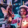 Cadeau anniversaire dernière minute enfant avec étoile personnalisée, certificat officiel et univers spatial féerique, idée cadeau originale et mémorable