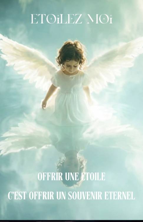 Couverture élégante du dossier cadeau décès grand-mère personnalisé baptême d'étoile souvenir