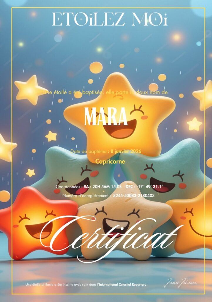 personnalisation certificat cadeau naissance garçon symbolique prénom bébé souvenir naissance