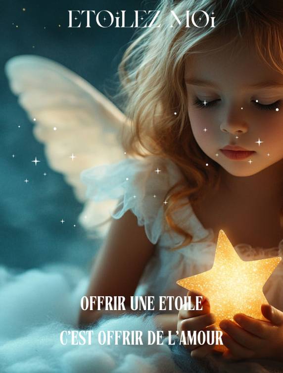 Couverture coffret baptême d’étoile cadeau de Noël numérique livraison urgente étoile personnalisée coffret cadeau céleste