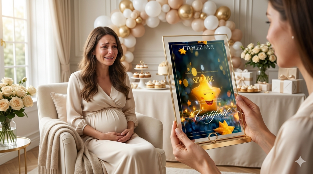 Avis client sur un cadeau naissance garçon symbolique avec étoile personnalisée au prénom du bébé