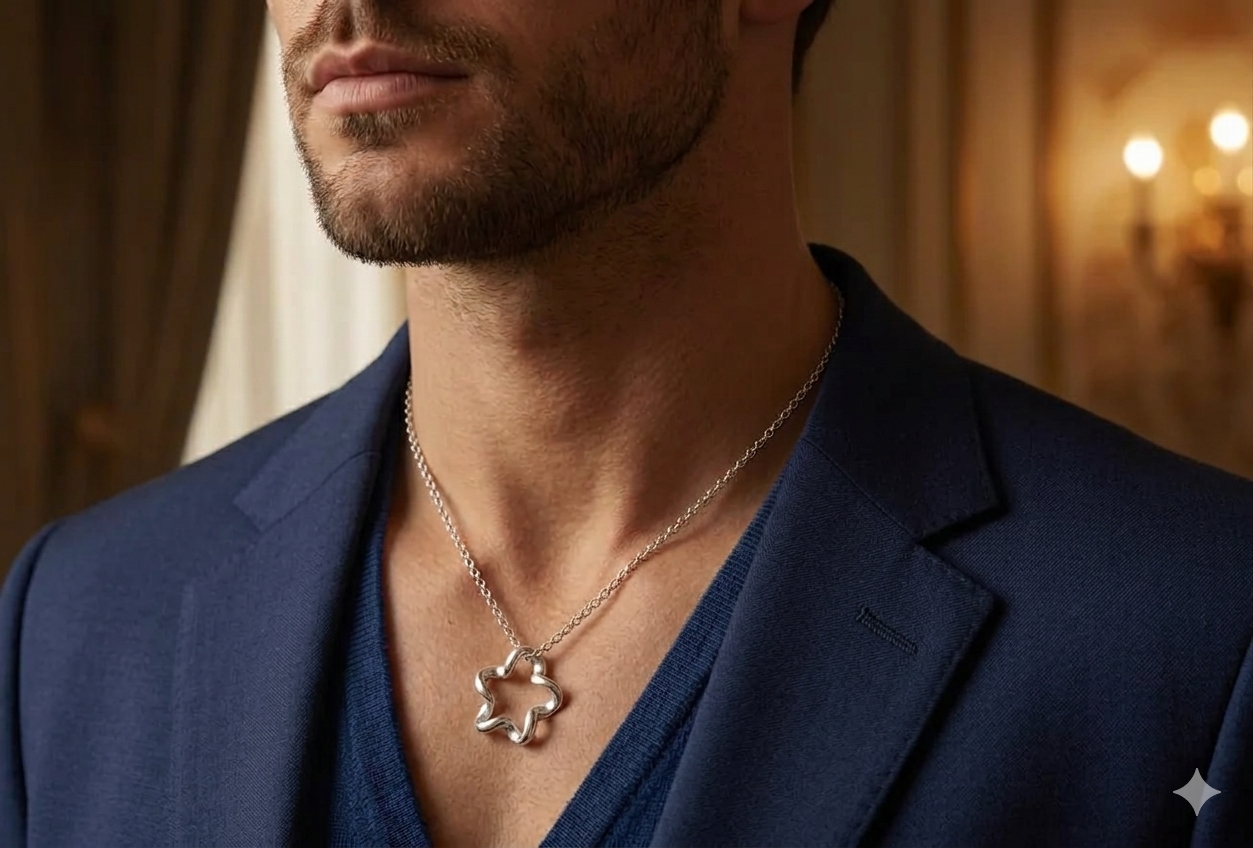 Collier étoile diamant Etoilez-Moi, bijou symbolique inclus dans le baptême d’étoile personnalisé