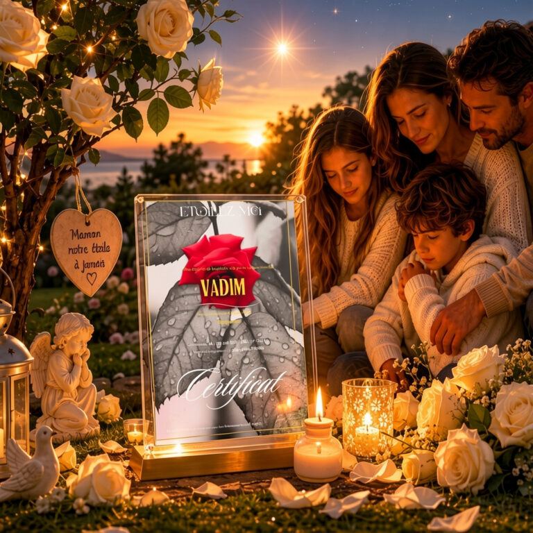 Avis cadeau enterrement urgent fille – témoignage d'une famille ayant offert un baptême d'étoile en hommage à une petite fille