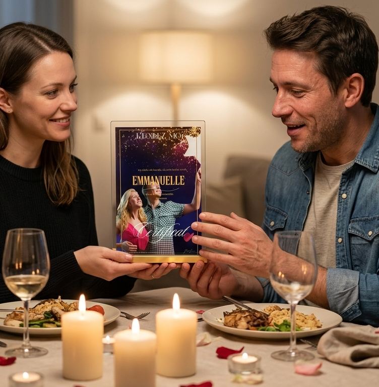 Ciel étoilé symbolisant une étoile personnalisée offerte à Noël, idée cadeau romantique originale, baptême d'étoile pour célébrer un amour éternel