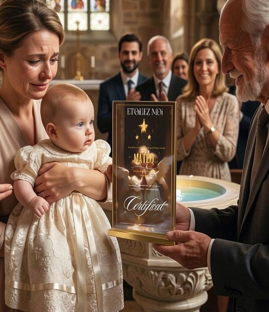 Idées cadeaux baptême enfant originales : coffret personnalisé symbolisant l’émotion et la douceur d’une cérémonie de baptême en famille