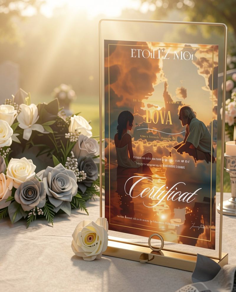 Étoile personnalisée en mémoire d’un défunt comme cadeau de condoléances symbolique pour transmettre son souvenir
