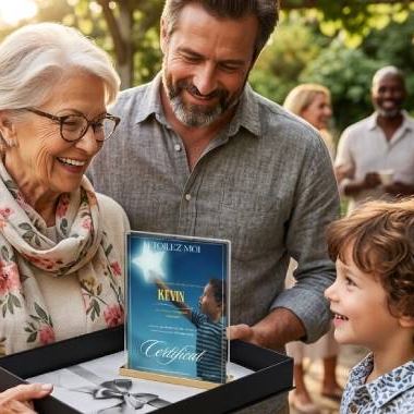 Idées cadeaux anniversaire enfant originales : étoile personnalisée représentant l’amour familial et un souvenir d’enfance durable