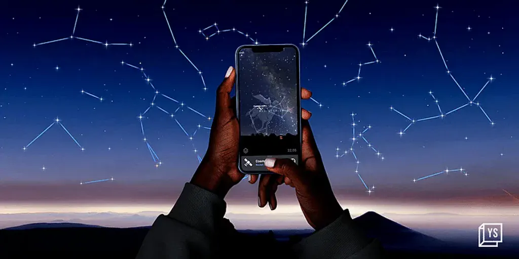 application visualisation étoile