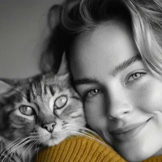 Exemple de photo personnelle en noir et blanc